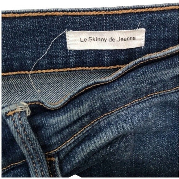 T7 FRAME DENIM JEANS SIZE 28 Le Skinny de Jeanne DISTRESSED SLIM RIPPED US 6 - Picture 5 of 13